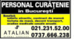 Agenti curatenie in Bucuresti